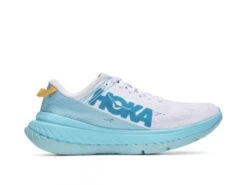 Hoka One One Carbon X Hardloopschoenen Cyaan/wit Dames