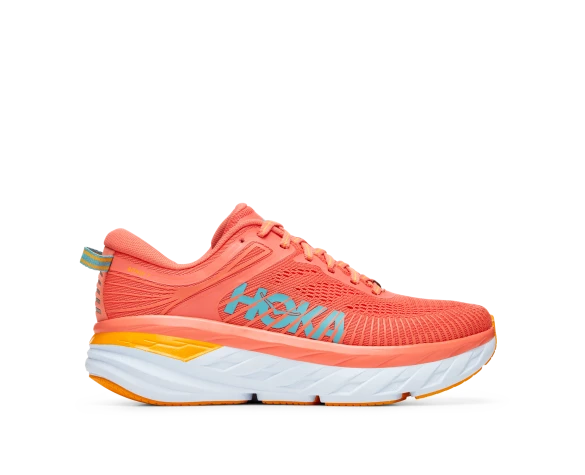 Hoka One One Hoka Bondi 7 Hardloopschoenen Roze Dames