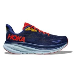 Hoka One One Hoka Clifton 9 Hardloopschoenen Blauw/rood Heren