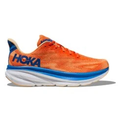 Hoka One One Hoka Clifton 9 Hardloopschoenen Oranje/blauw Heren
