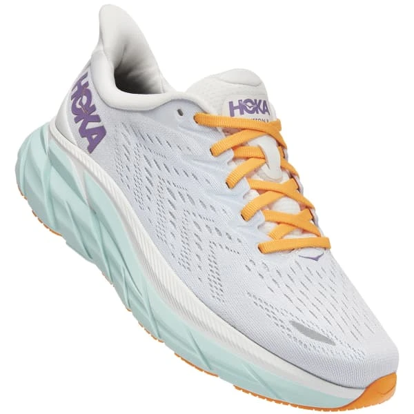 HOKA ONE ONE CLIFTON 8 W WHITE OF BLUE /ORANGE 22 - Afbeelding 3
