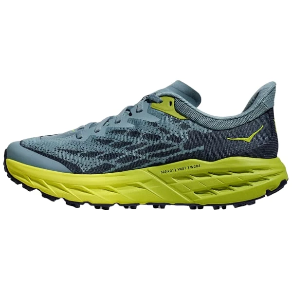 HOKA ONE ONE SPEEDGOAT 5 WIDE STONE BLUE/DARK CITRON 23 - Afbeelding 2