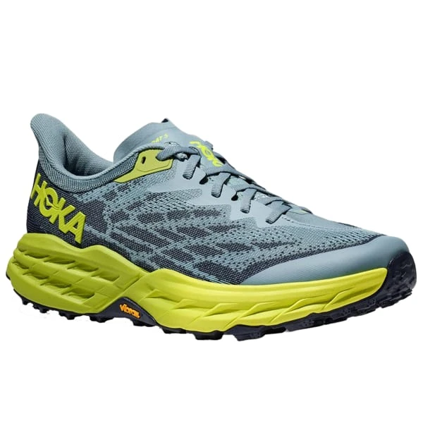 HOKA ONE ONE SPEEDGOAT 5 WIDE STONE BLUE/DARK CITRON 23 - Afbeelding 3