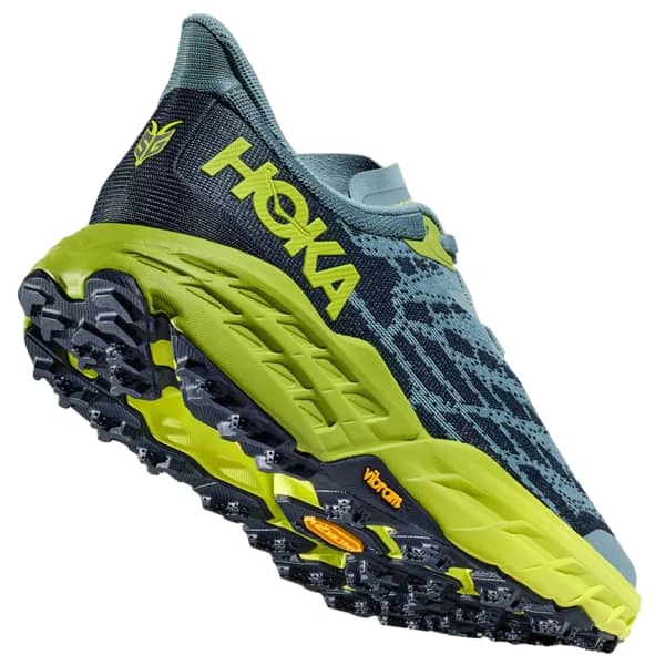 HOKA ONE ONE SPEEDGOAT 5 WIDE STONE BLUE/DARK CITRON 23 - Afbeelding 5