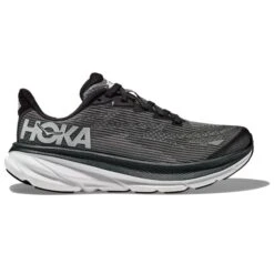 HOKA ONE ONE CLIFTON 9 YOUTH BLACK/WHITE 23