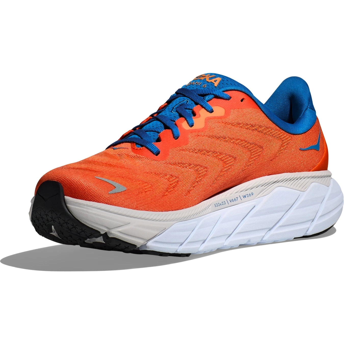 Hoka Arahi 6 Hardloopschoenen - Vibrant Orange / Coastal Sky - Afbeelding 3