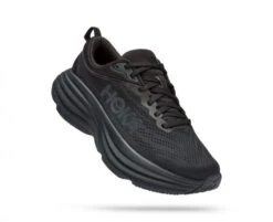Hoka One One Hoka Bondi 8 Wide Hardloopschoenen Zwart Dames