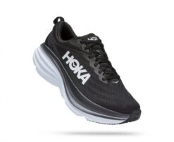 Hoka One One Hoka Bondi 8 Wide Hardloopschoenen Zwart/wit Heren