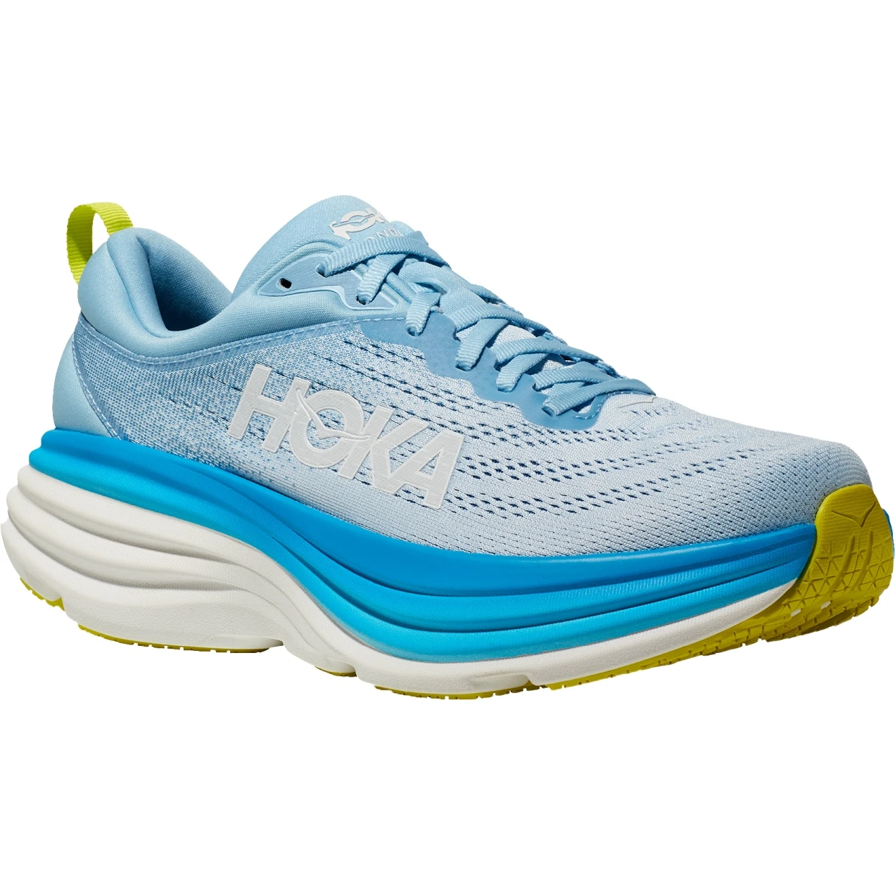 Hoka Bondi 8 Hardloopschoenen Heren - Airy Blue / Diva Blue