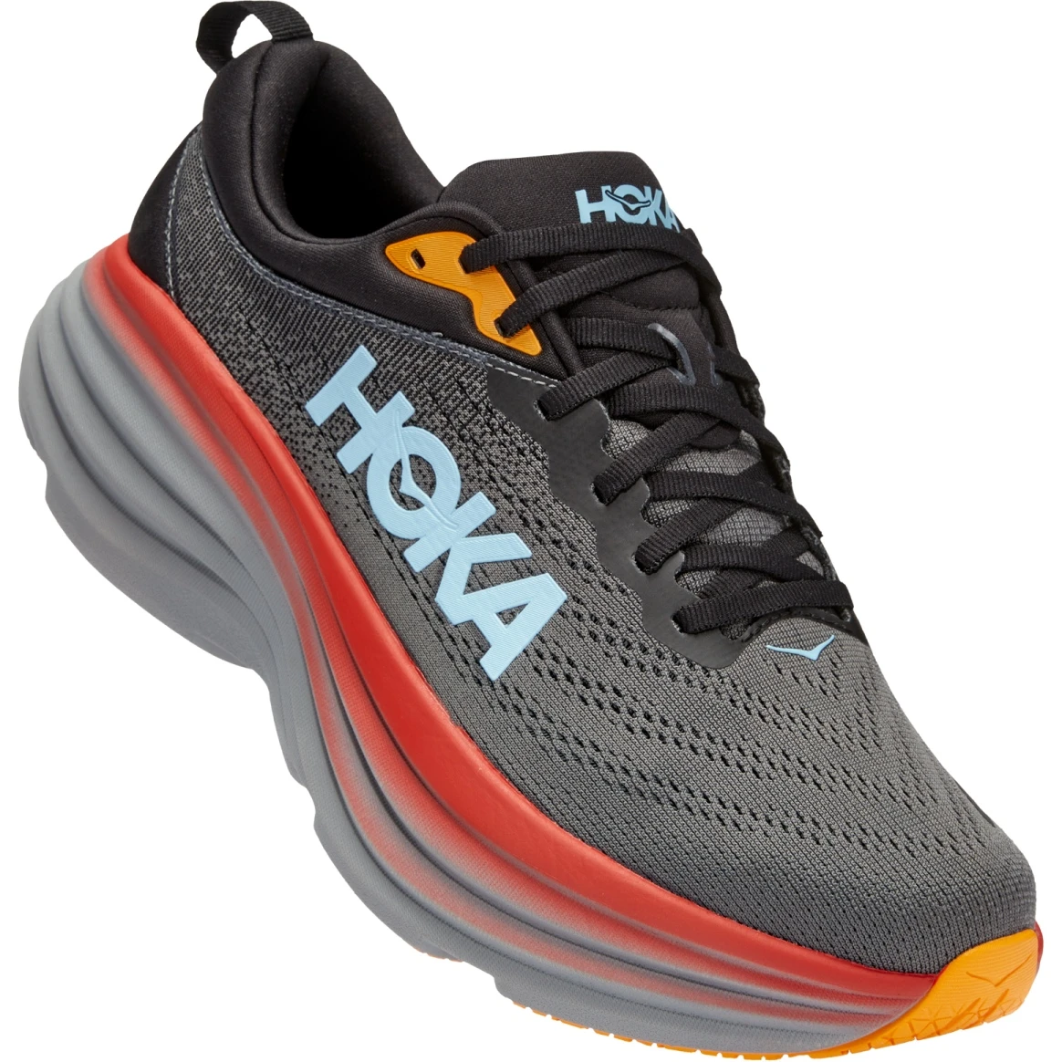 Hoka Bondi 8 Hardloopschoenen Heren - Anthracite / Castlerock