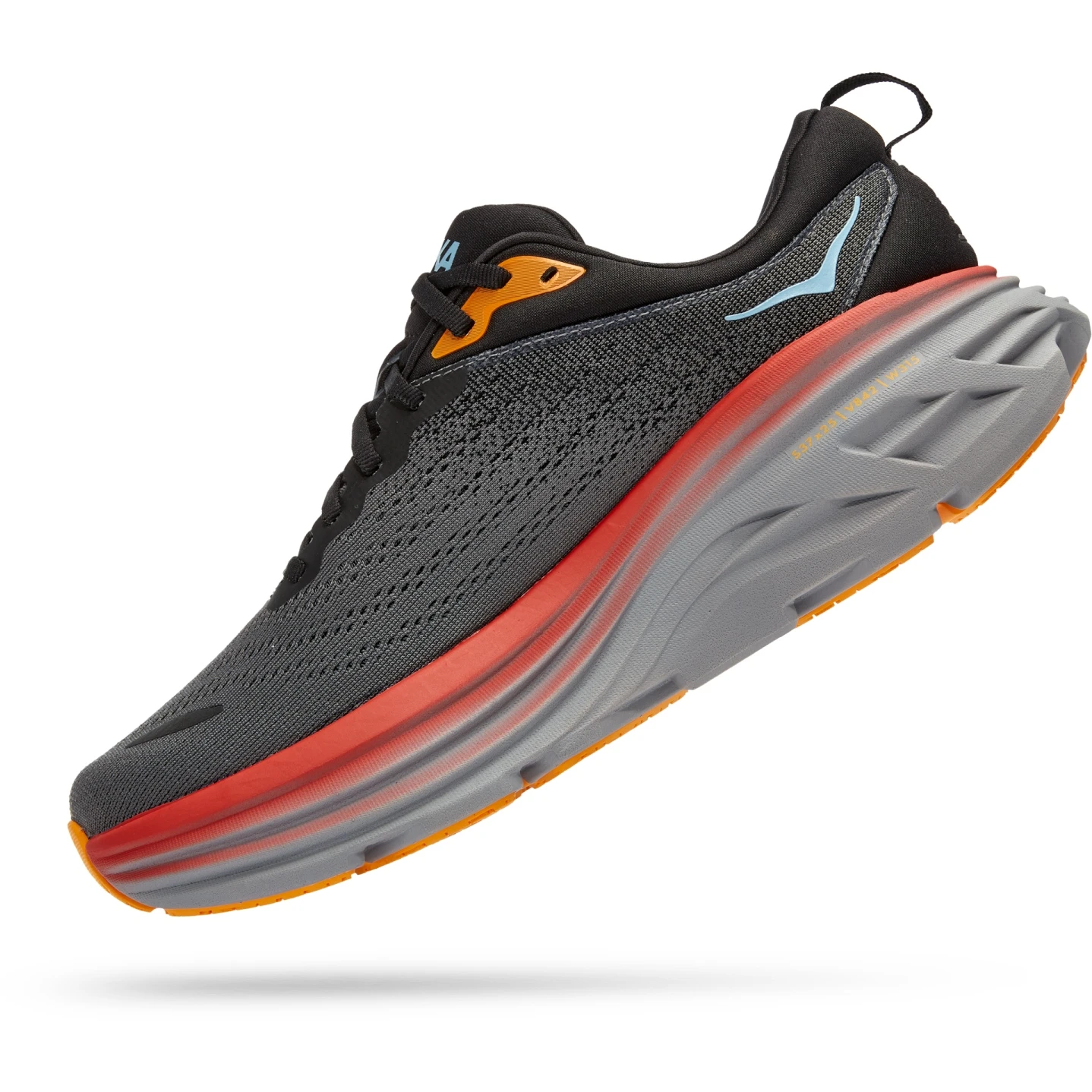Hoka Bondi 8 Hardloopschoenen Heren - Anthracite / Castlerock - Afbeelding 4