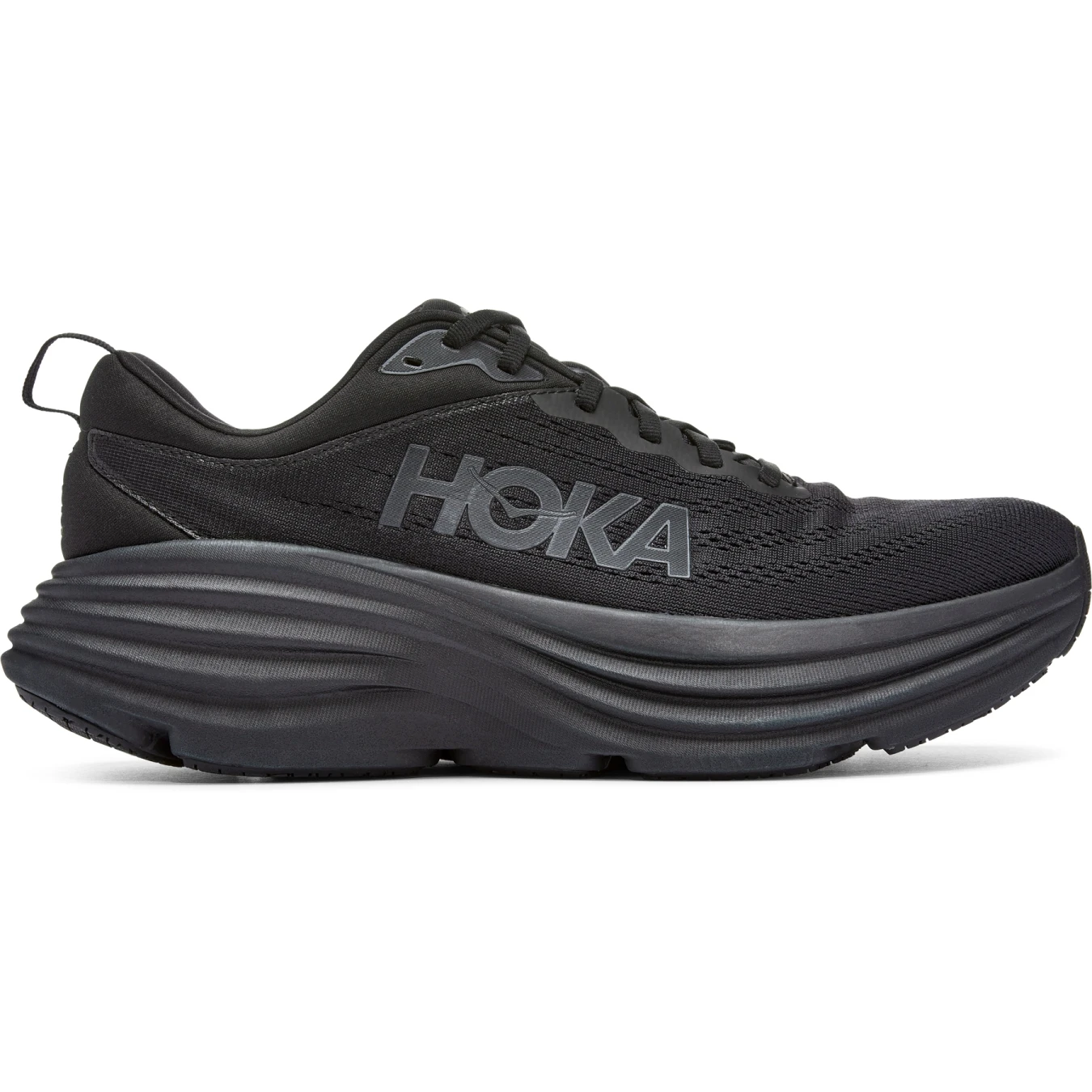 Hoka Bondi 8 X-Wide Hardloopschoenen - Zwart / Zwart - Afbeelding 5