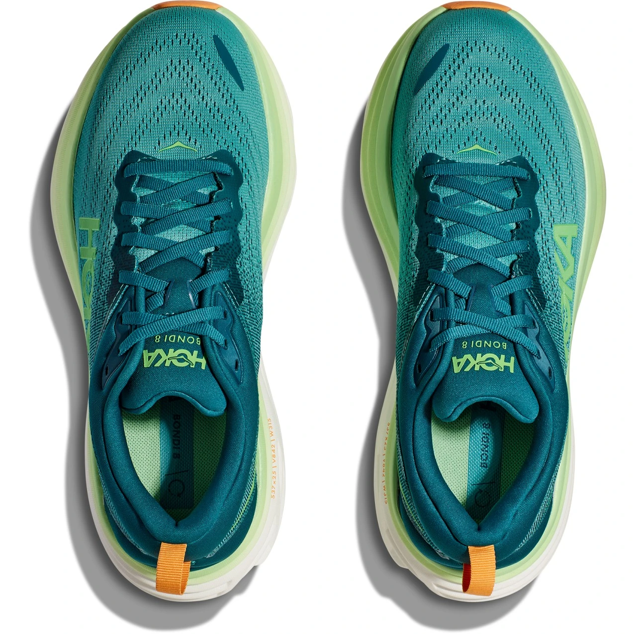 Hoka Bondi 8 Hardloopschoenen Heren - Deep Lagoon / Ocean Mist - Afbeelding 7