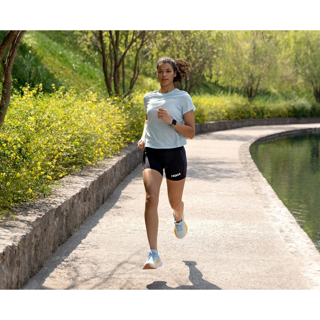 Hoka Bondi 8 Hardloopschoenen Dames - Zwart / Wit - Afbeelding 9