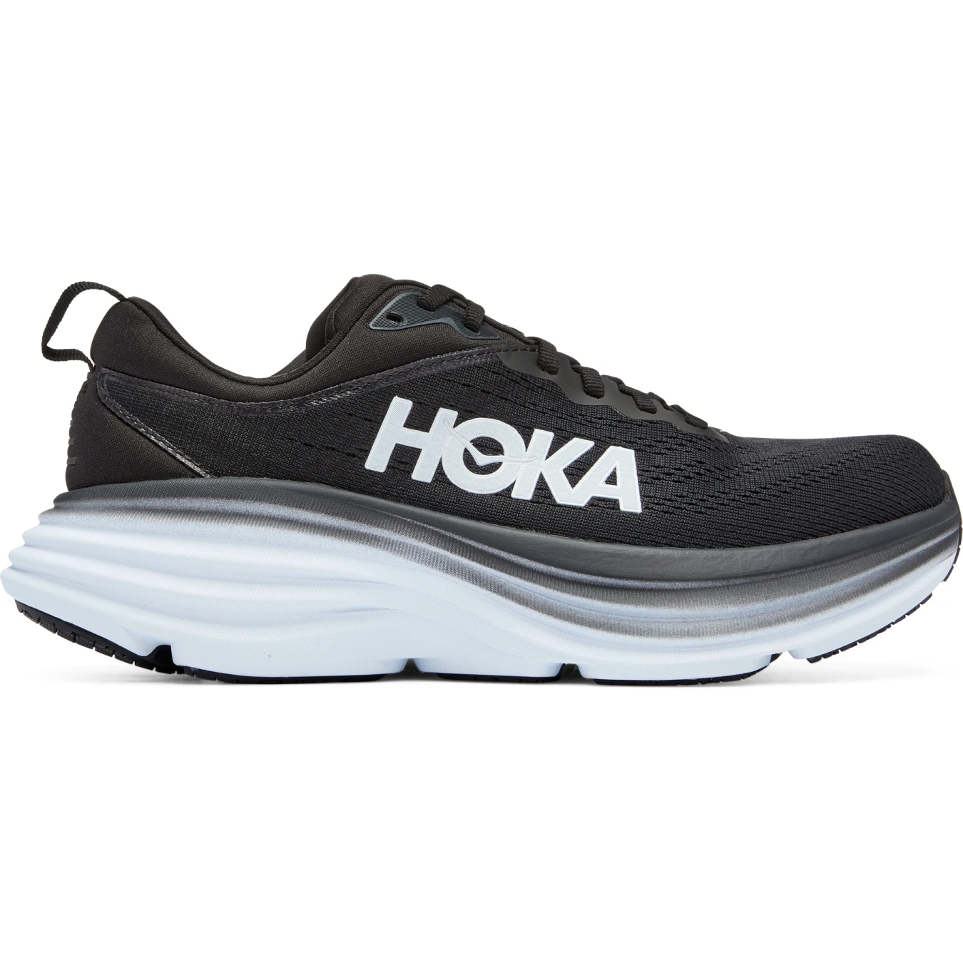 Hoka Bondi 8 Hardloopschoenen Dames - Zwart / Wit - Afbeelding 5