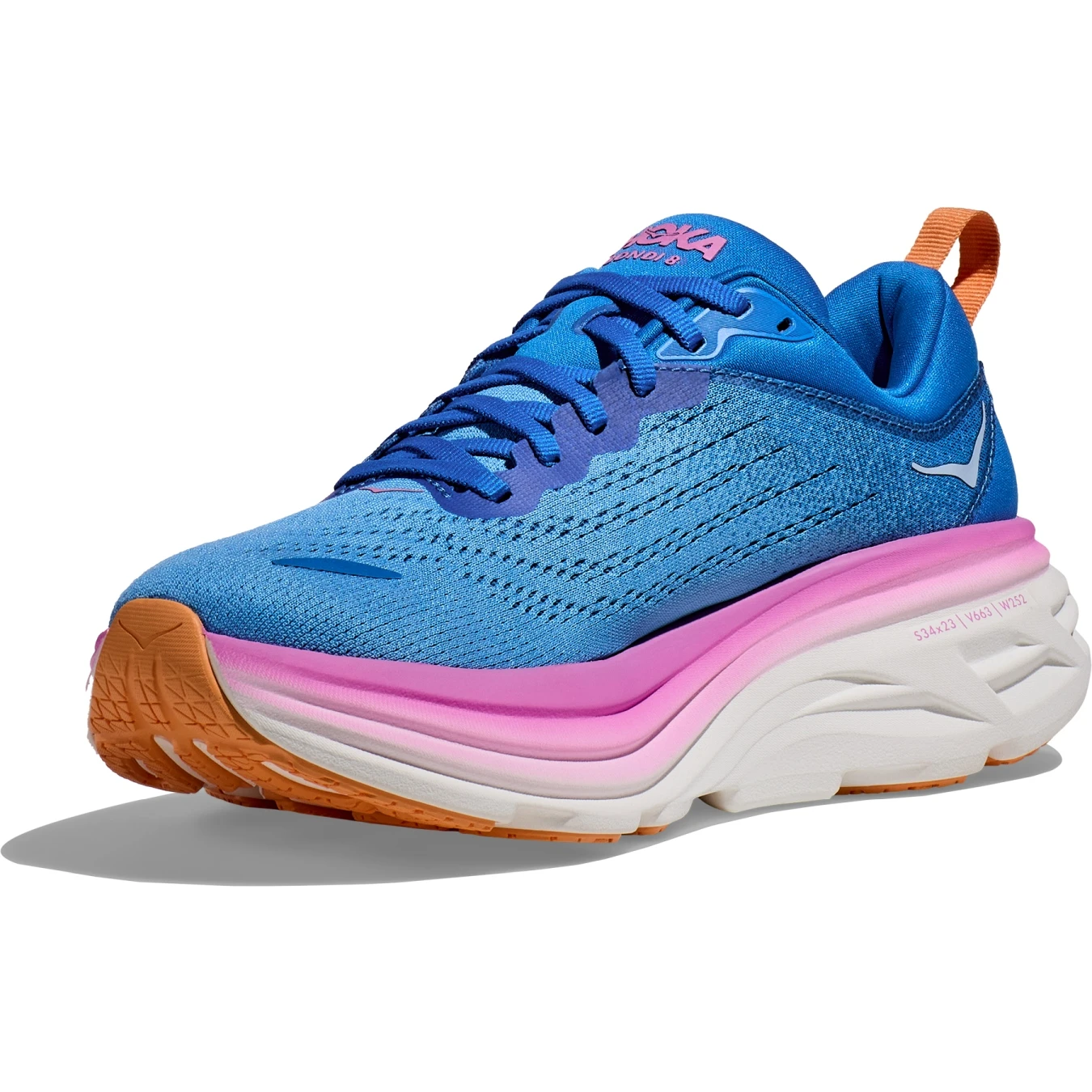 Hoka Bondi 8 Hardloopschoenen Dames - Coastal Sky / All Aboard - Afbeelding 4