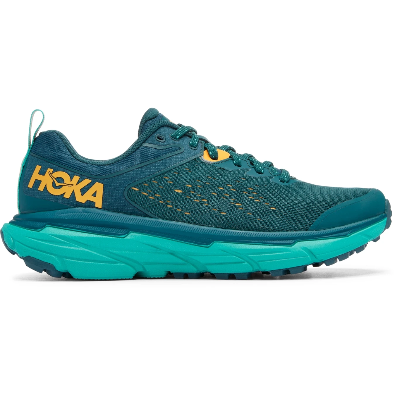 Hoka Challenger 6 Wide Dames Hardloopschoenen - Deep Teal / Water Garden - Afbeelding 5