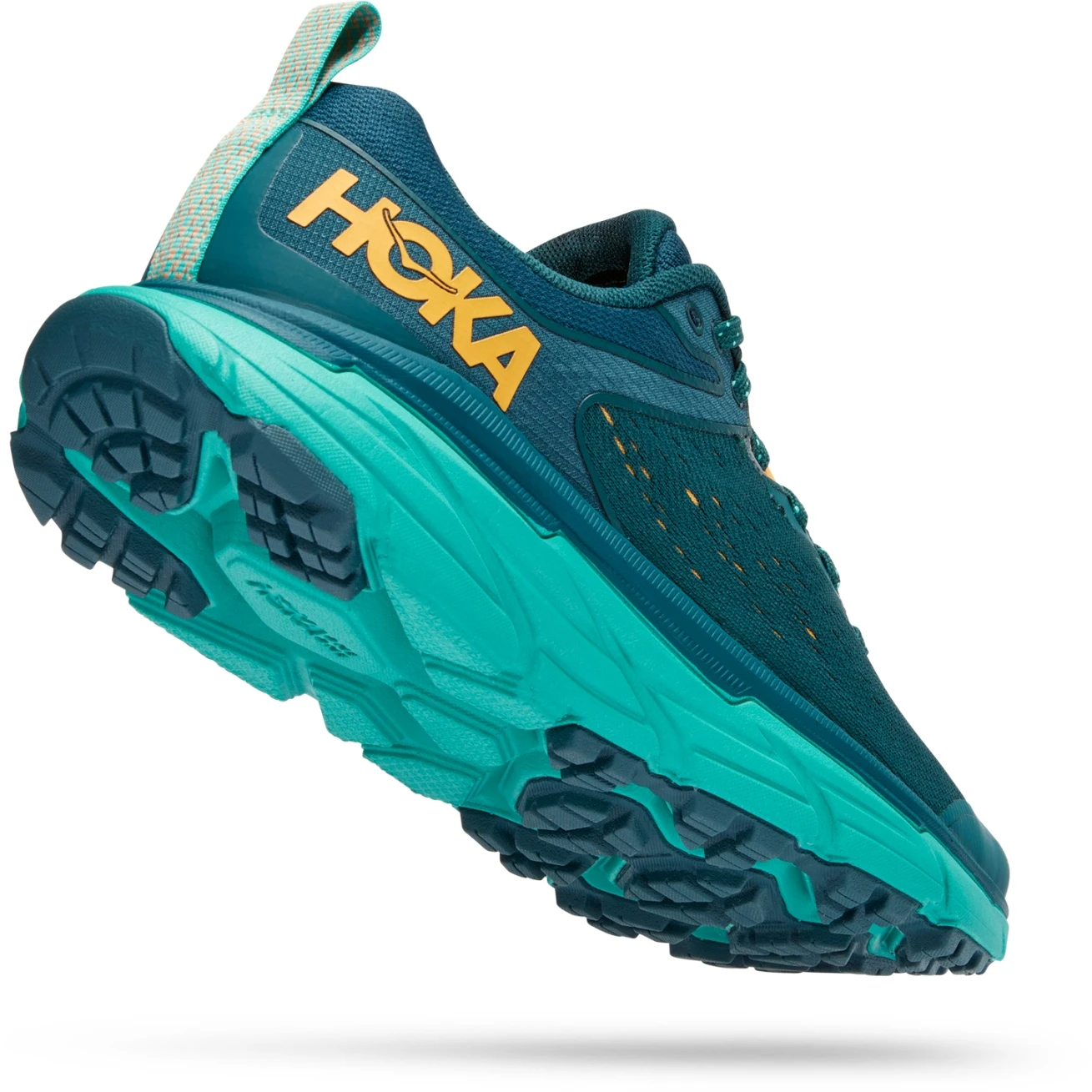 Hoka Challenger 6 Wide Dames Hardloopschoenen - Deep Teal / Water Garden - Afbeelding 2