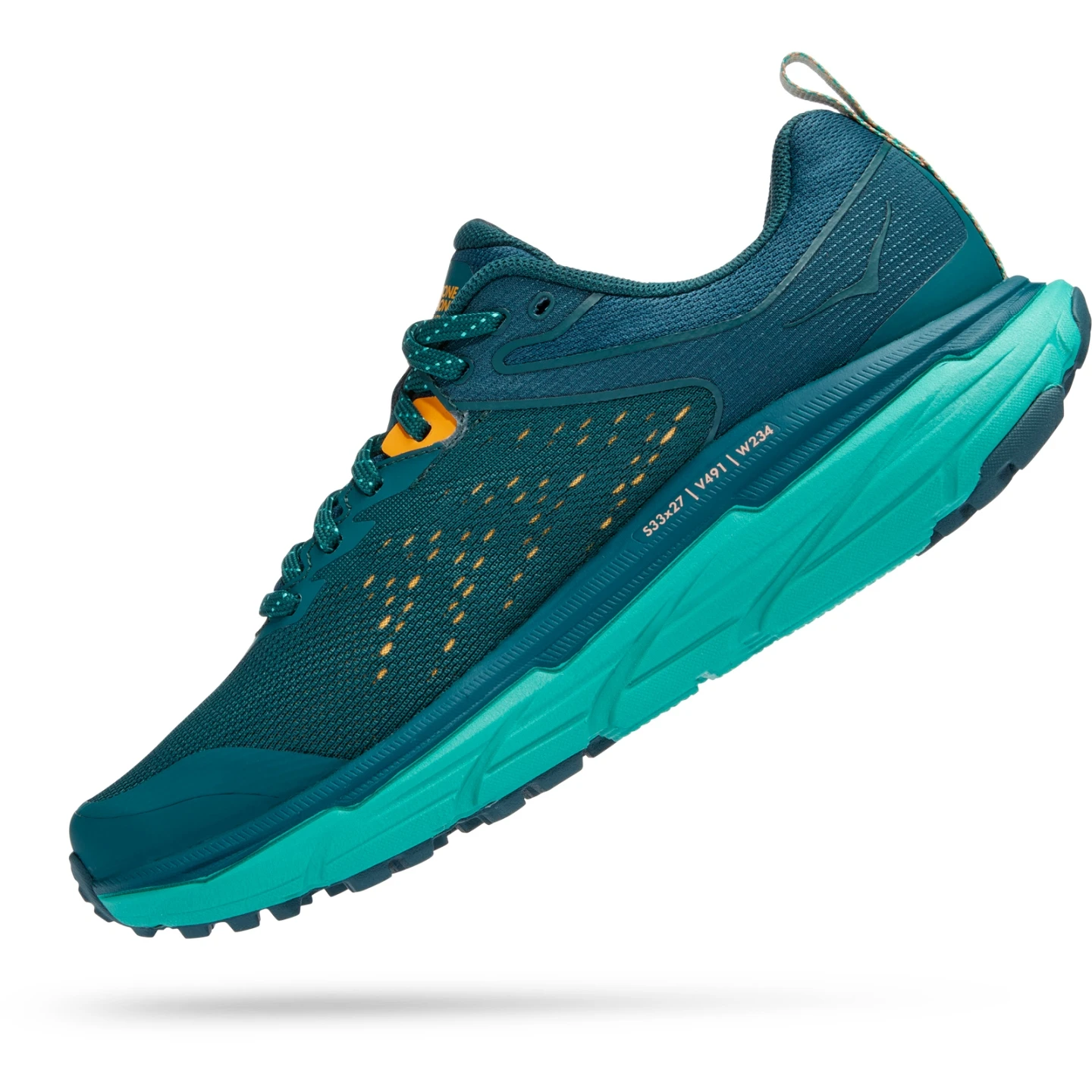 Hoka Challenger 6 Wide Dames Hardloopschoenen - Deep Teal / Water Garden - Afbeelding 4