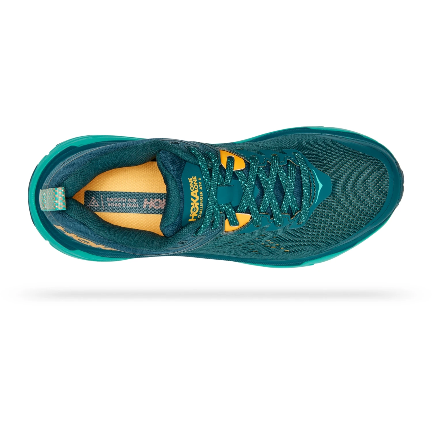 Hoka Challenger 6 Wide Dames Hardloopschoenen - Deep Teal / Water Garden - Afbeelding 7