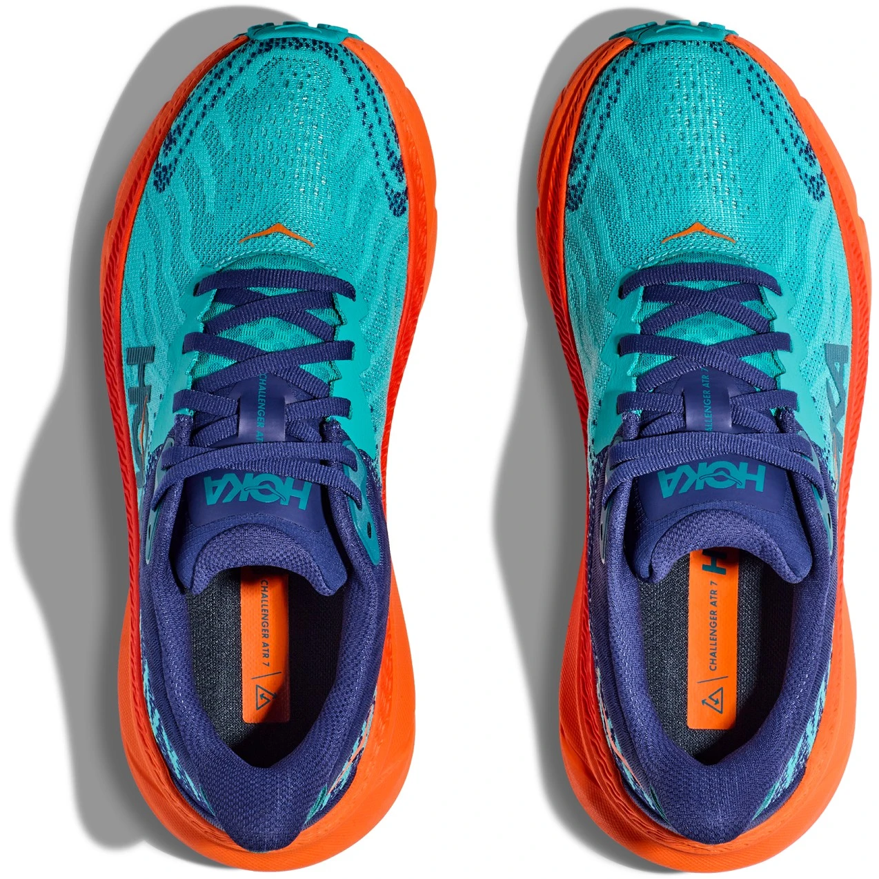 Hoka Challenger 7 Hardloopschoenen Dames - Ceramic / Vibrant Orange - Afbeelding 5