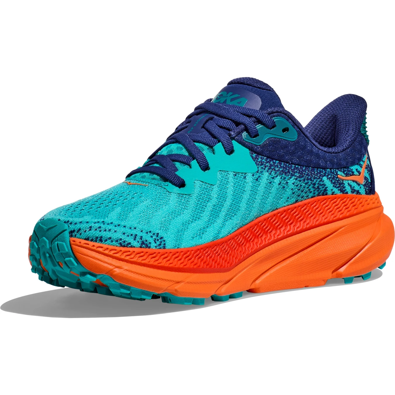 Hoka Challenger 7 Hardloopschoenen Dames - Ceramic / Vibrant Orange - Afbeelding 3