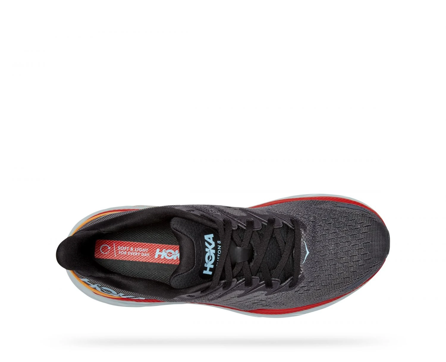 Hoka One One Hoka Clifton 8 Hardloopschoenen Grijs/rood Heren - Afbeelding 3