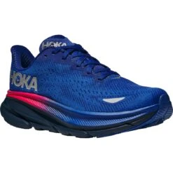 Hoka Clifton 9 GTX Dames Hardloopschoenen - Dazzling Blue / Evening Sky