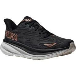 Hoka Clifton 9 Hardloopschoenen Dames - Zwart / Rose Gold