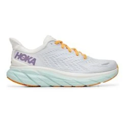 Hoka One One Clifton 8 Hardloopschoenen Grijs/oranje Dames
