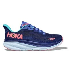 Hoka One One Hoka Clifton 9 Hardloopschoenen Blauw/roze Dames