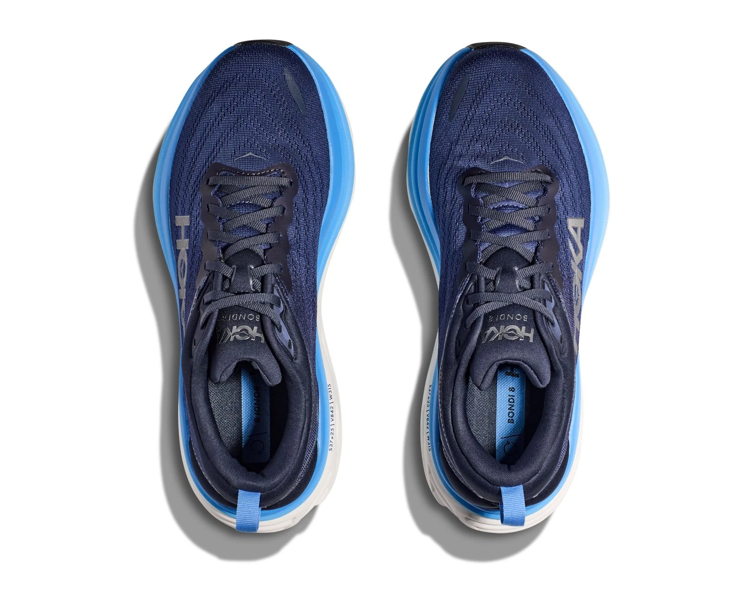 Hoka One One Hoka Bondi 8 Hardloopschoenen Donkerblauw Heren - Afbeelding 4