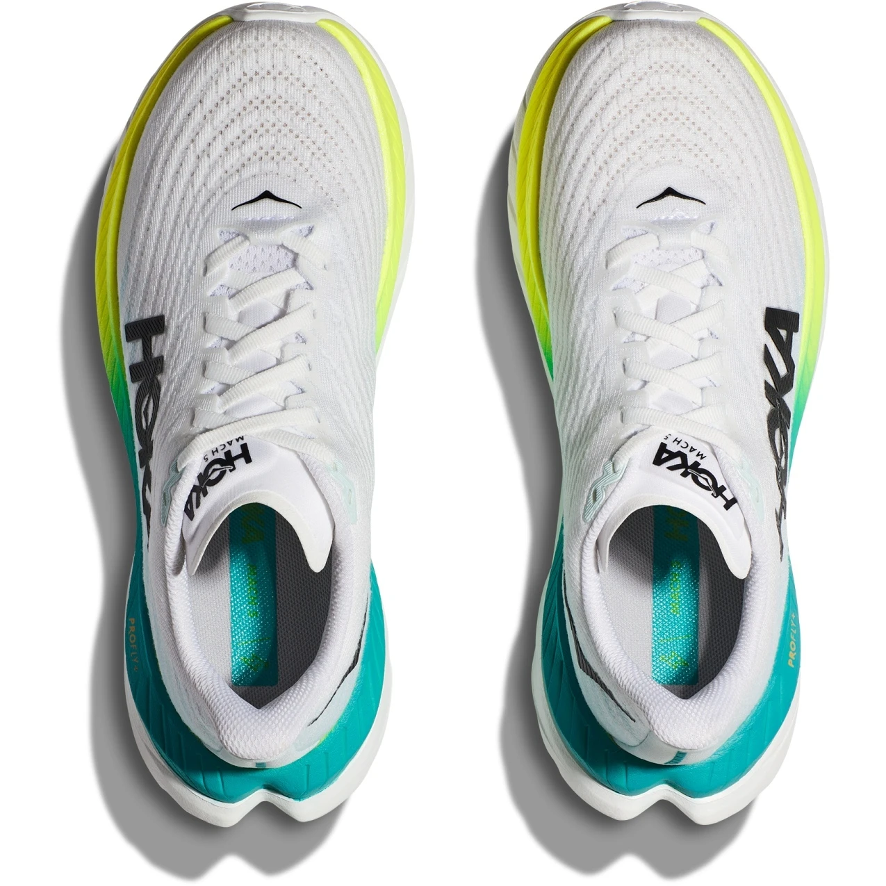 Hoka Mach 5 Hardloopschoenen - Wit / Blue Glass - Afbeelding 6