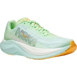 Hoka Mach X Hardloopschoenen Dames - Lime Glow / Sunlit Ocean