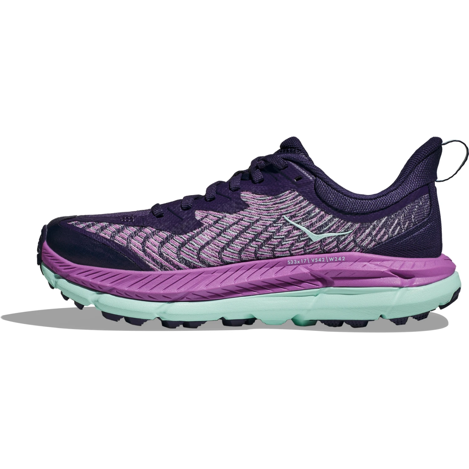 Hoka Mafate Speed 4 Hardloopschoenen Dames - Night Sky / Orchid Flower - Afbeelding 4