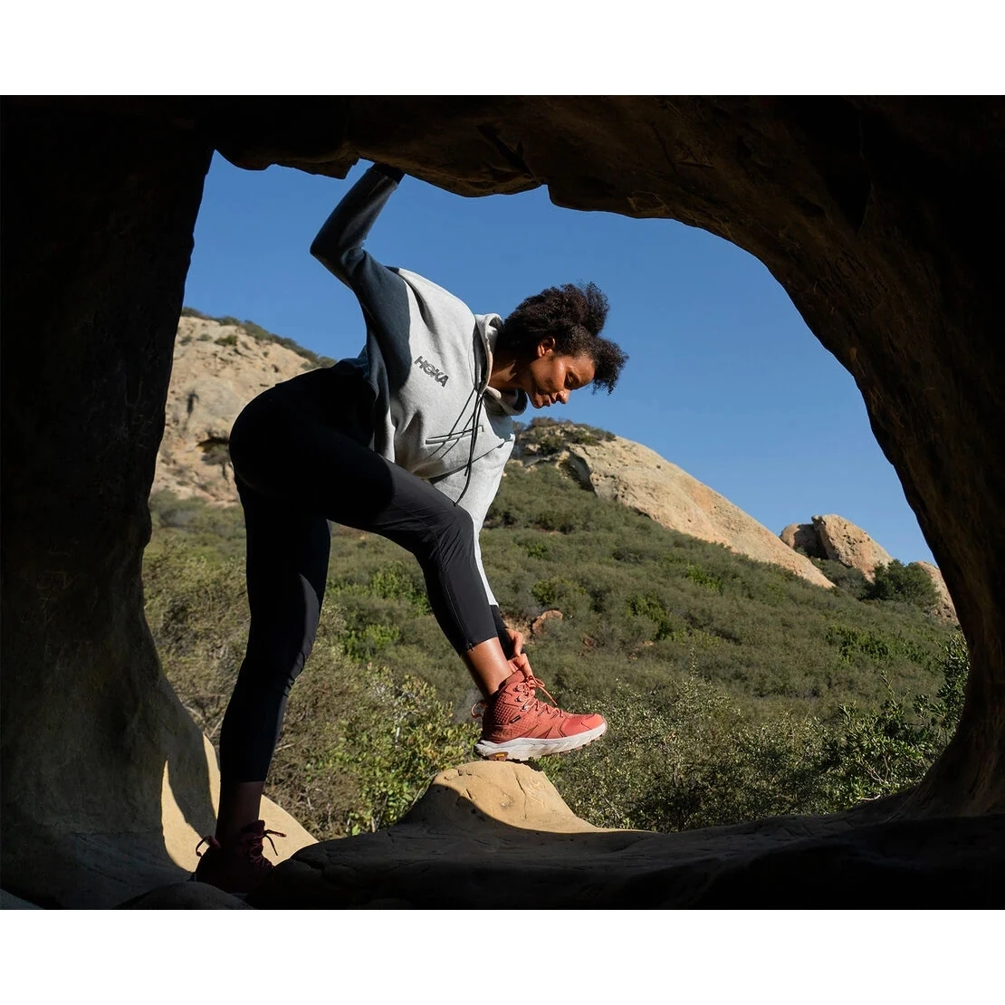 Hoka Anacapa Mid GTX Dames Wandelboots - Zwart / Zwart - Afbeelding 6