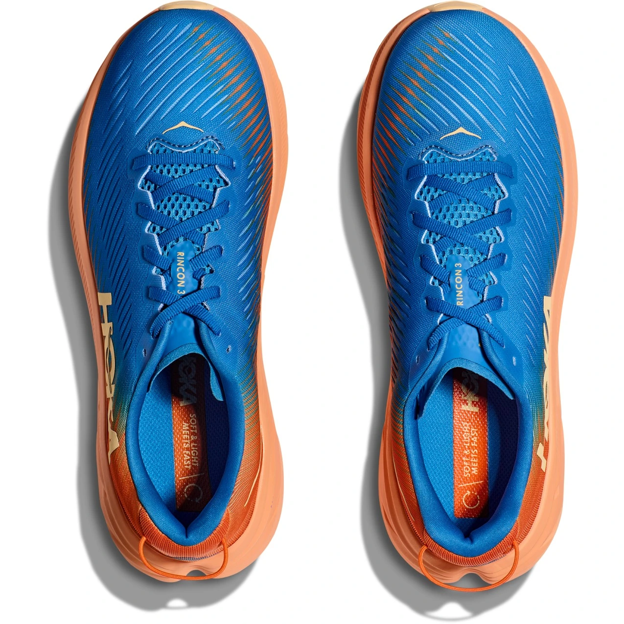 Hoka Rincon 3 Hardloopschoenen Heren - Coastal Sky / Vibrant Orange - Afbeelding 5