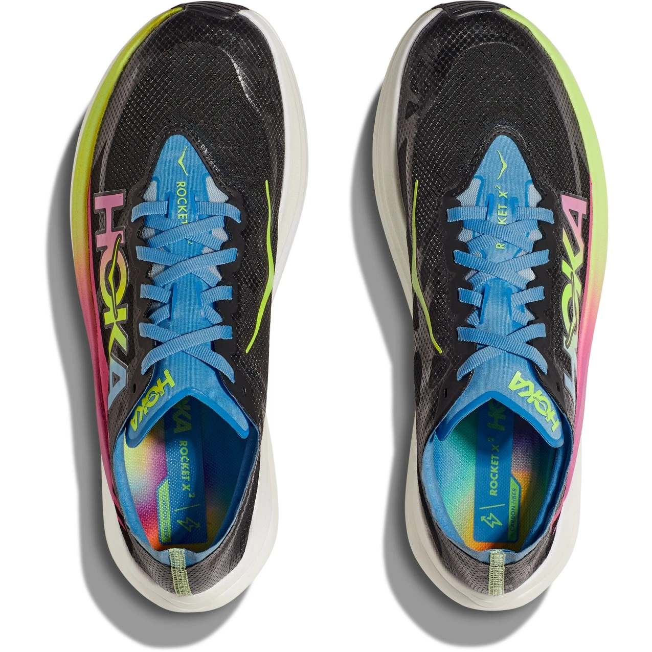 Hoka Rocket X 2 Unisex Hardloopschoenen - Zwart / Multi - Afbeelding 8