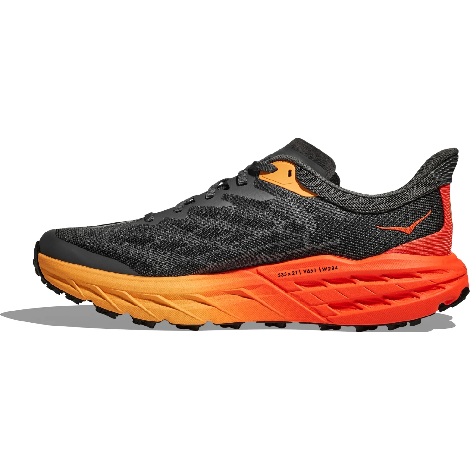 Hoka Speedgoat 5 Hardloopschoenen Heren - Castlerock / Flame - Afbeelding 4