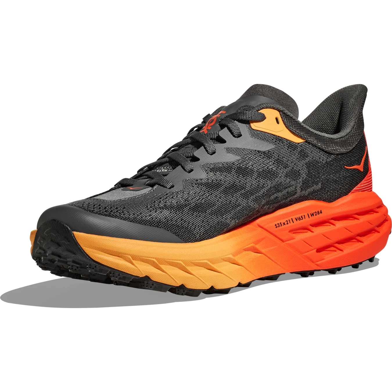 Hoka Speedgoat 5 Hardloopschoenen Heren - Castlerock / Flame - Afbeelding 2