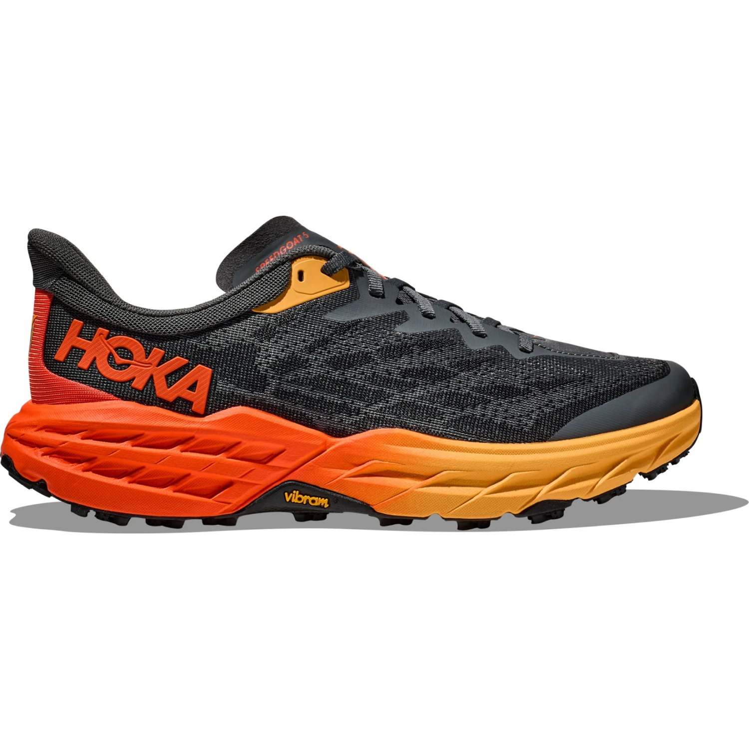 Hoka Speedgoat 5 Hardloopschoenen Heren - Castlerock / Flame - Afbeelding 3