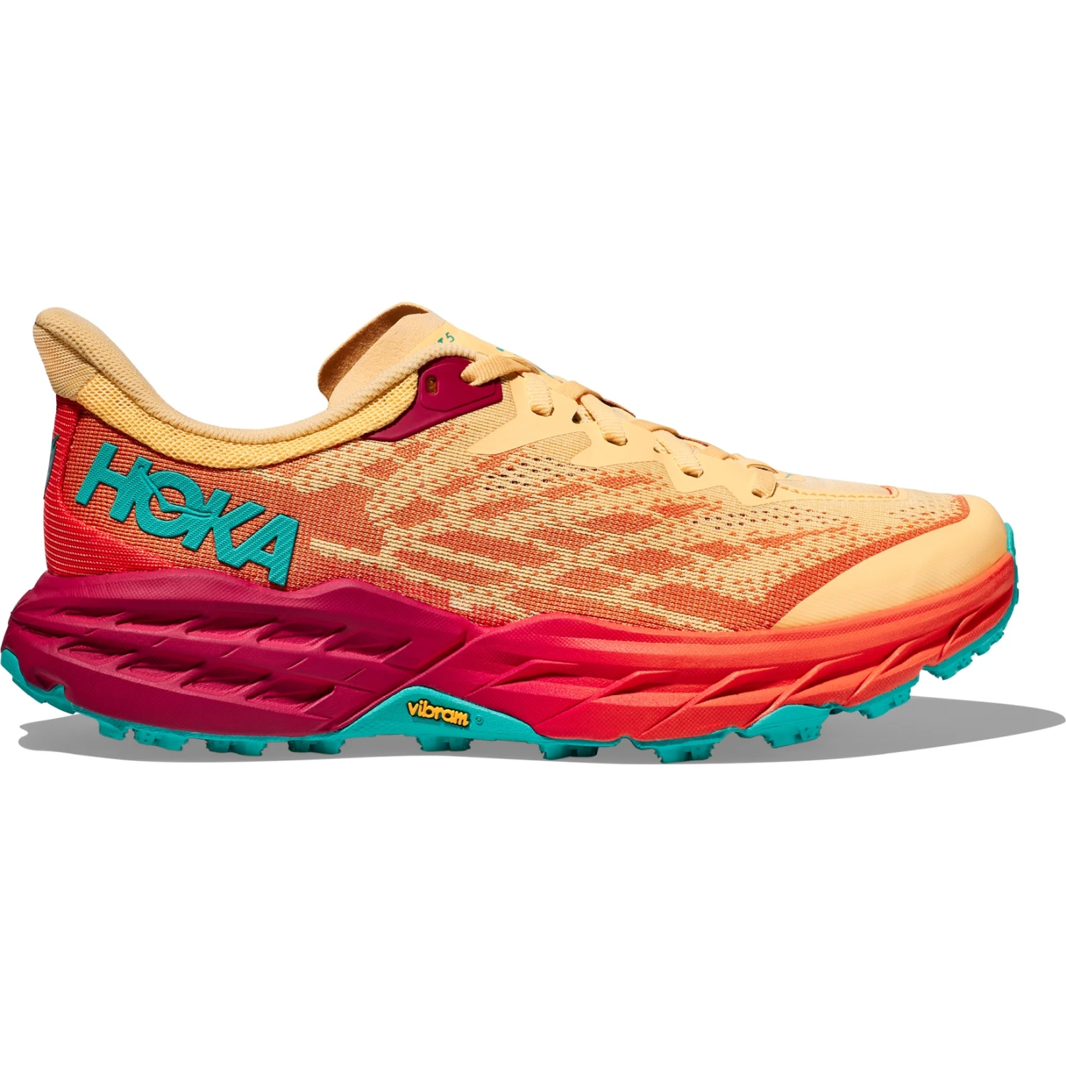Hoka Speedgoat 5 Hardloopschoenen Dames - Impala / Flame - Afbeelding 3
