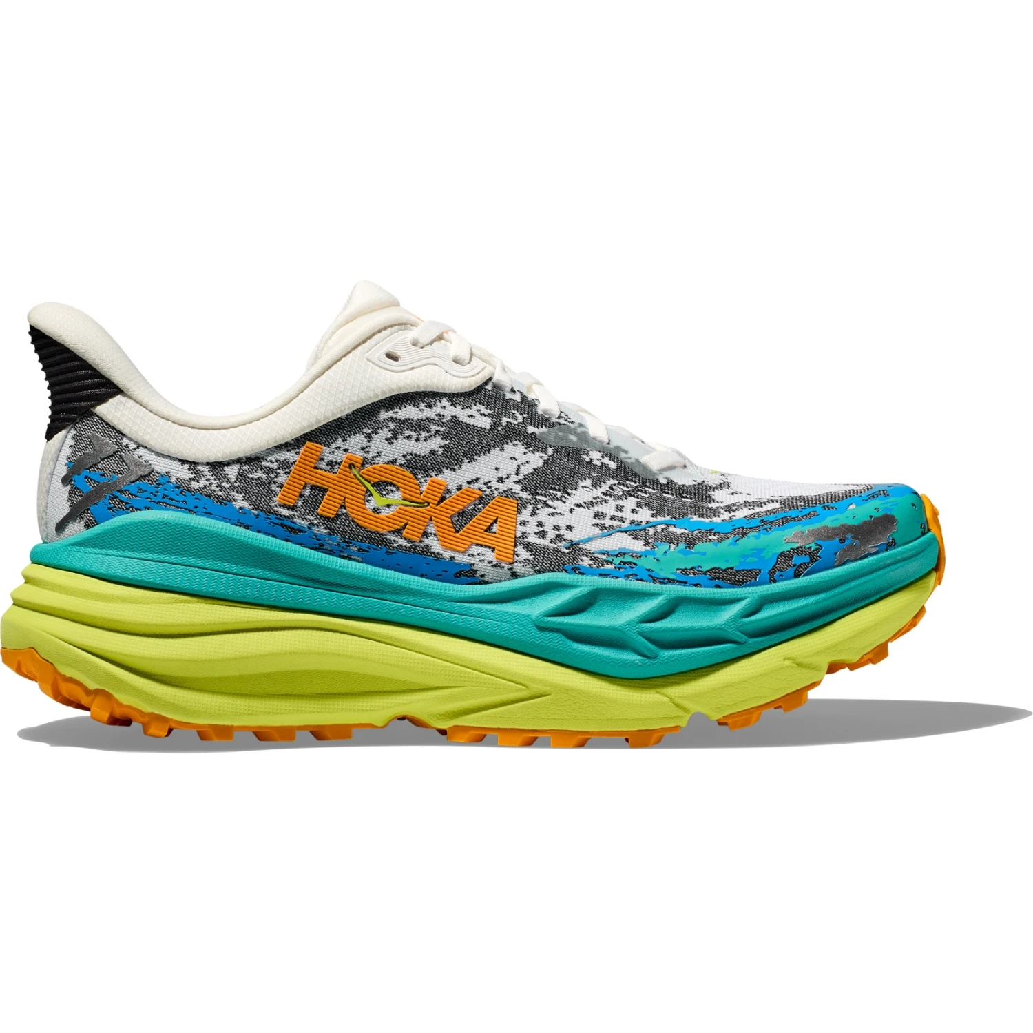 Hoka Stinson 7 Hardloopschoenen Dames - Wit / Evening Primrose - Afbeelding 3