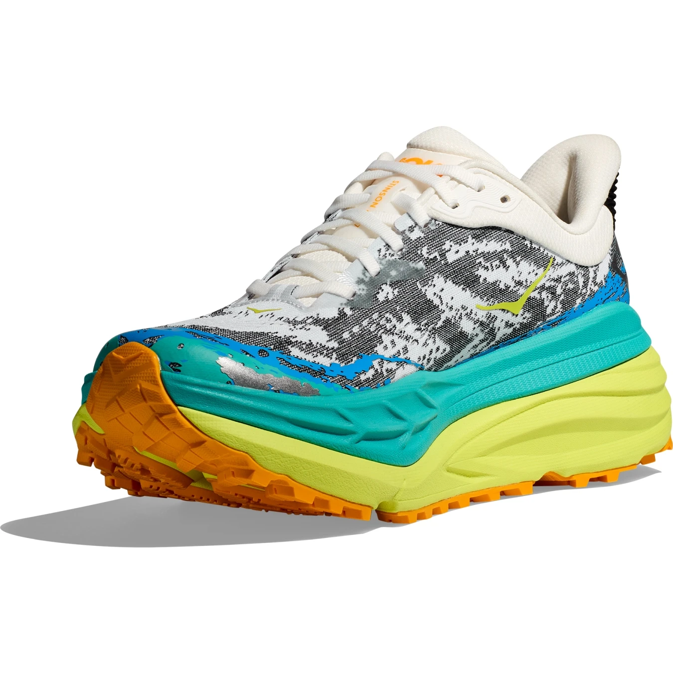 Hoka Stinson 7 Hardloopschoenen Dames - Wit / Evening Primrose - Afbeelding 2