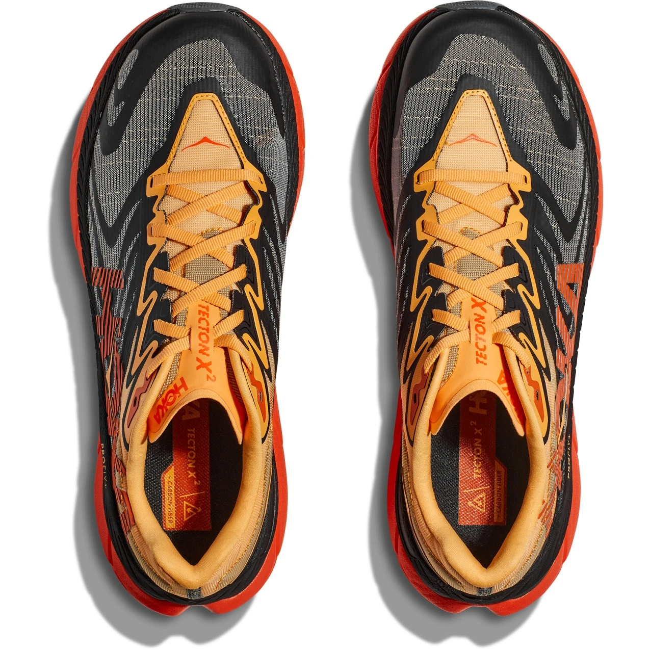 Hoka Tecton X 2 Hardloopschoenen Heren - Zwart / Flame - Afbeelding 7