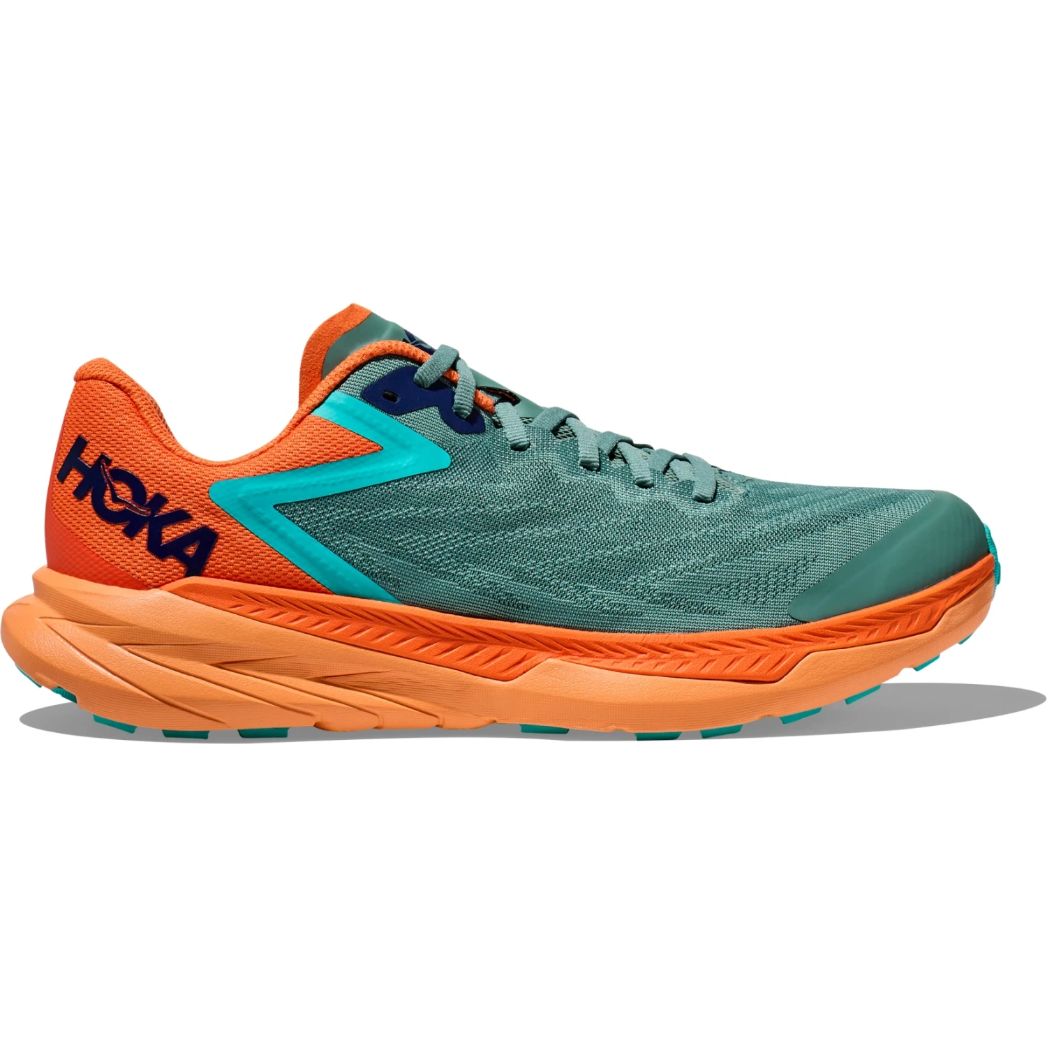 Hoka Zinal Hardloopschoenen - Trellis / Vibrant Orange - Afbeelding 2