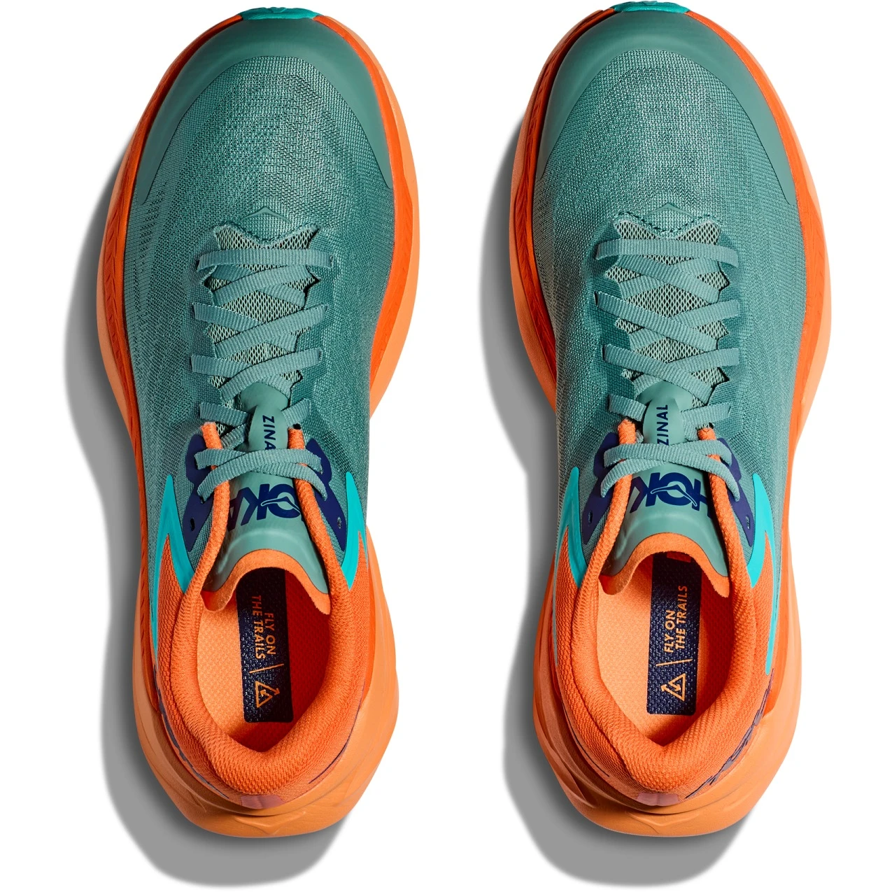 Hoka Zinal Hardloopschoenen - Trellis / Vibrant Orange - Afbeelding 5