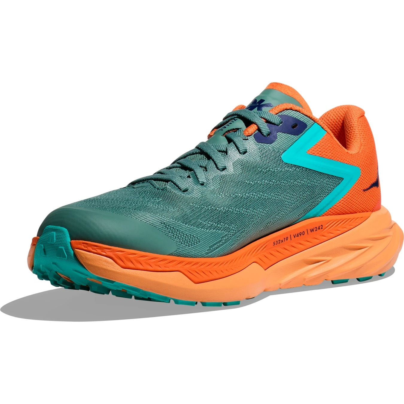 Hoka Zinal Hardloopschoenen - Trellis / Vibrant Orange - Afbeelding 3