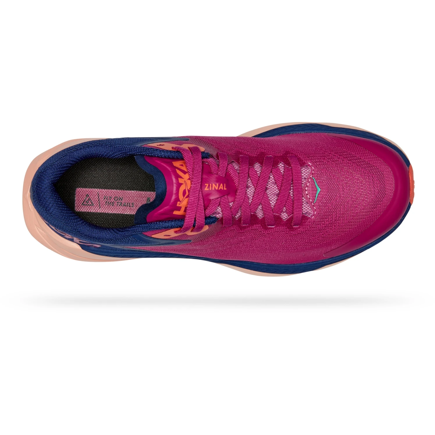 Hoka Zinal Dames Hardloopschoenen - Festival Fuchsia / Bellwether Blue - Afbeelding 7