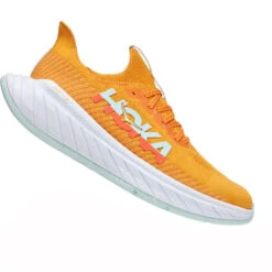 Hoka Carbon X 3 Dames Hardloopschoenen - Radiant Yellow / Camellia